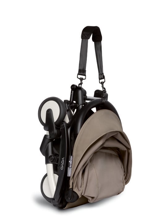 Babyzen YOYO2 Stroller White Frame with Taupe 6+ Color Pack image number 3